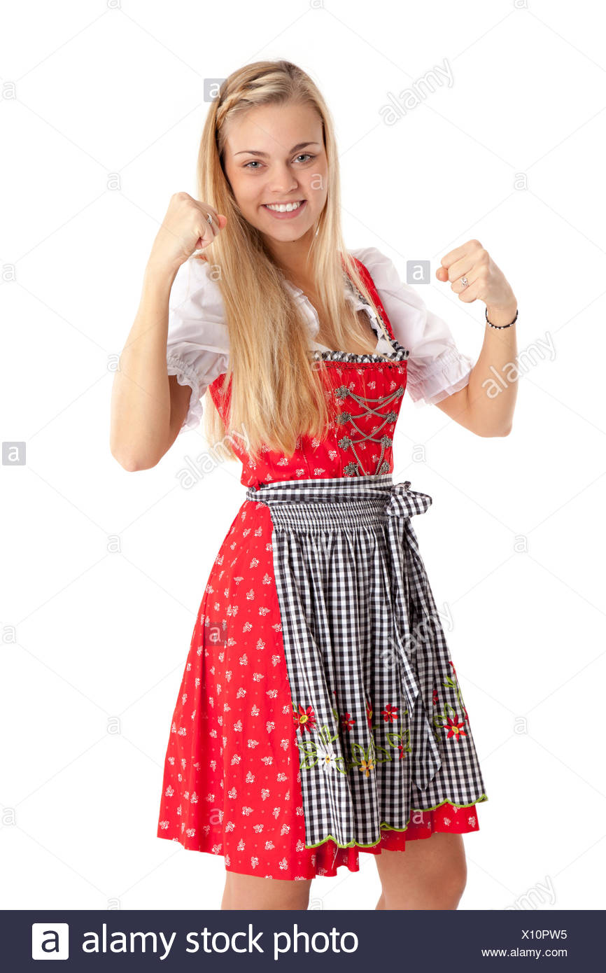 Trachtenkleid Oktoberfest Dirndl Polka Dots