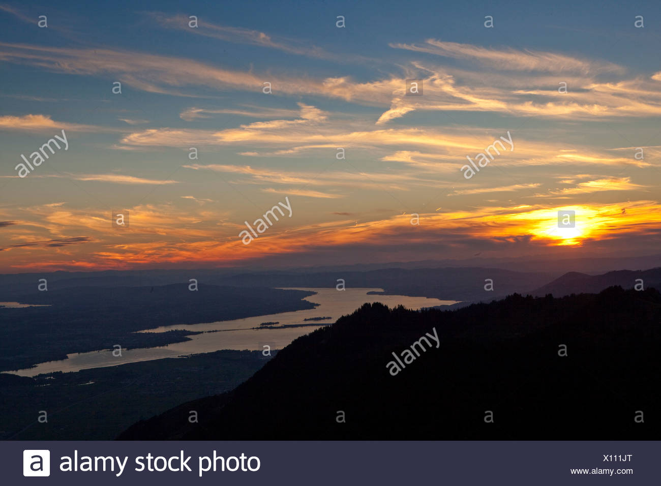 Sunset Pictures Of Mountains And Lakes