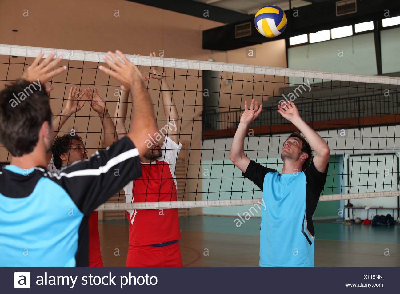 indoor volleyball players