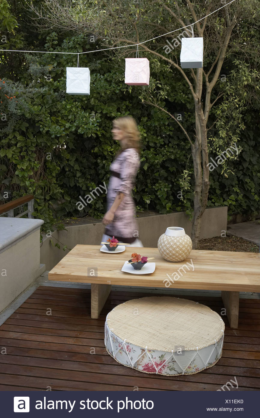 Relax Outdoors Make A Flocushion And Pretty Paper Lanterns Then