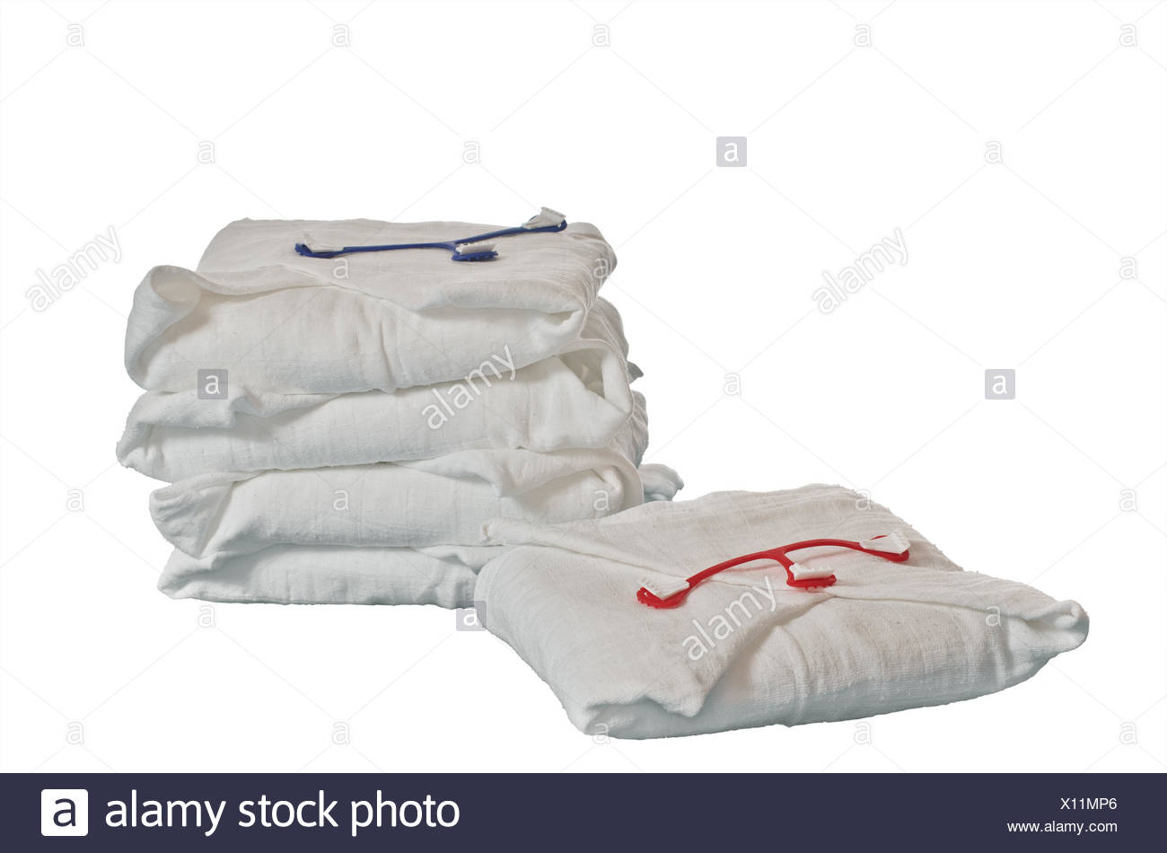white cloth diapers