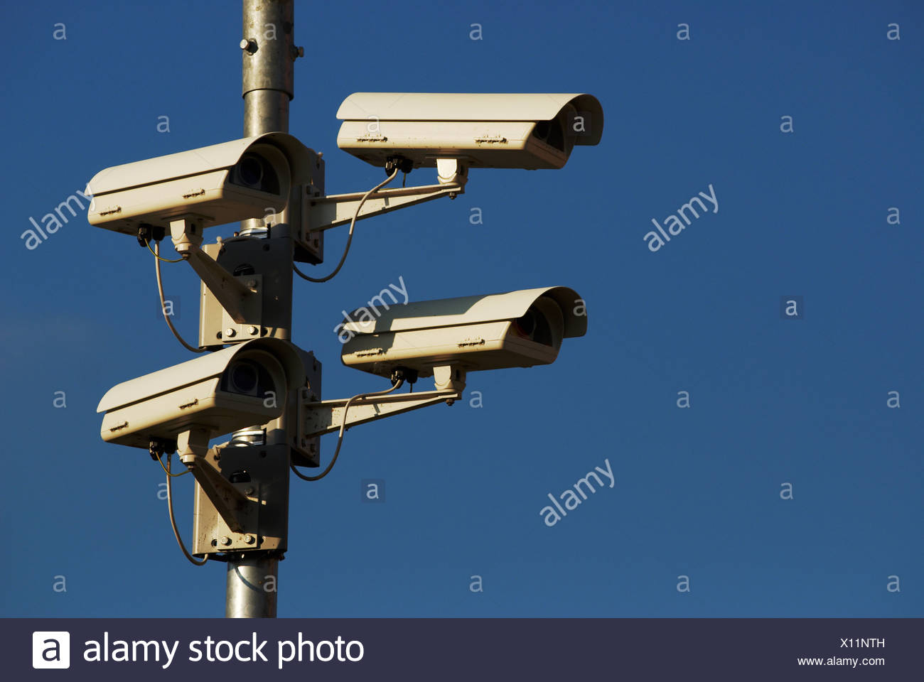 Surveillance cameras Stock Photo
