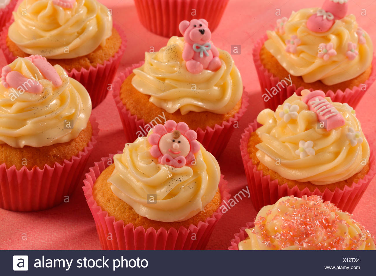 Baby Shower Cupcakes Stock Photo 276043996 Alamy