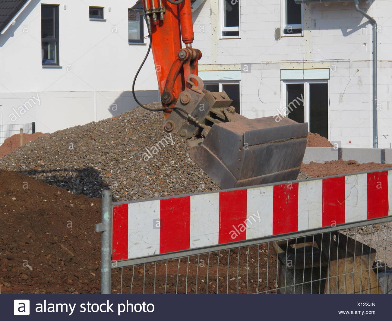 Baustelle Rohbau Hausbau Bau Bauen Bauindustrie Baugewerbe