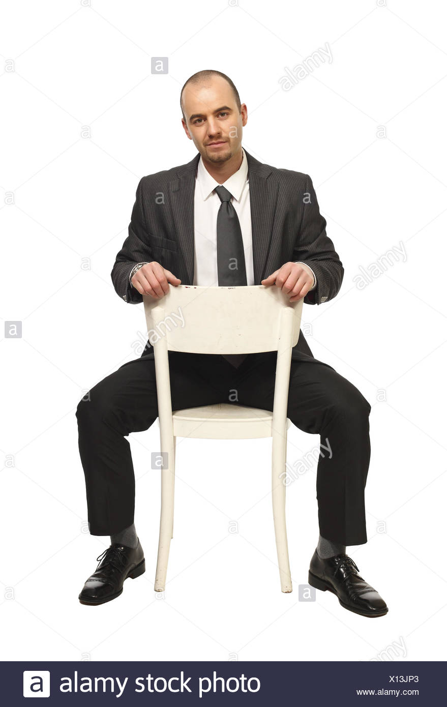 Man Sit Chair Cut Out Stock Images Pictures Alamy