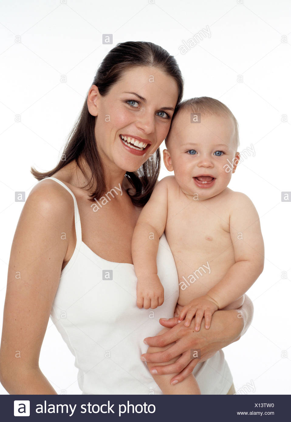 holding baby on hip
