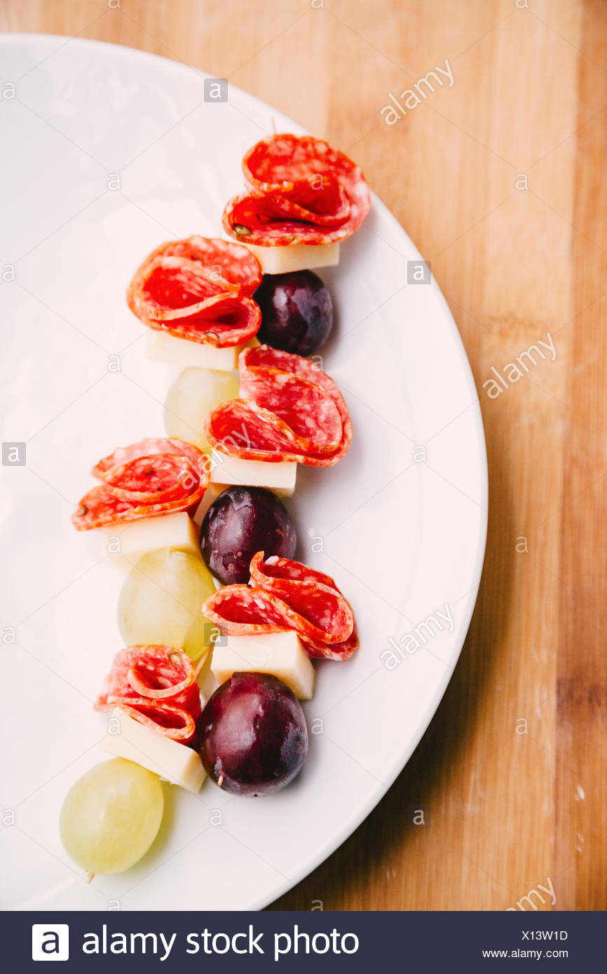 Cocktail Sticks With Grapes High Resolution Stock Photography and