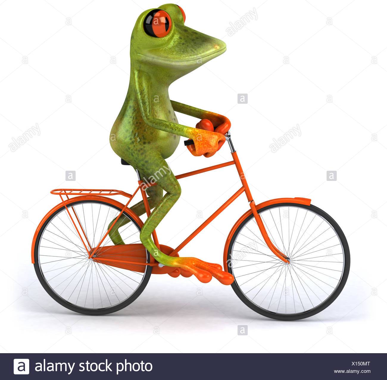 frog bike green