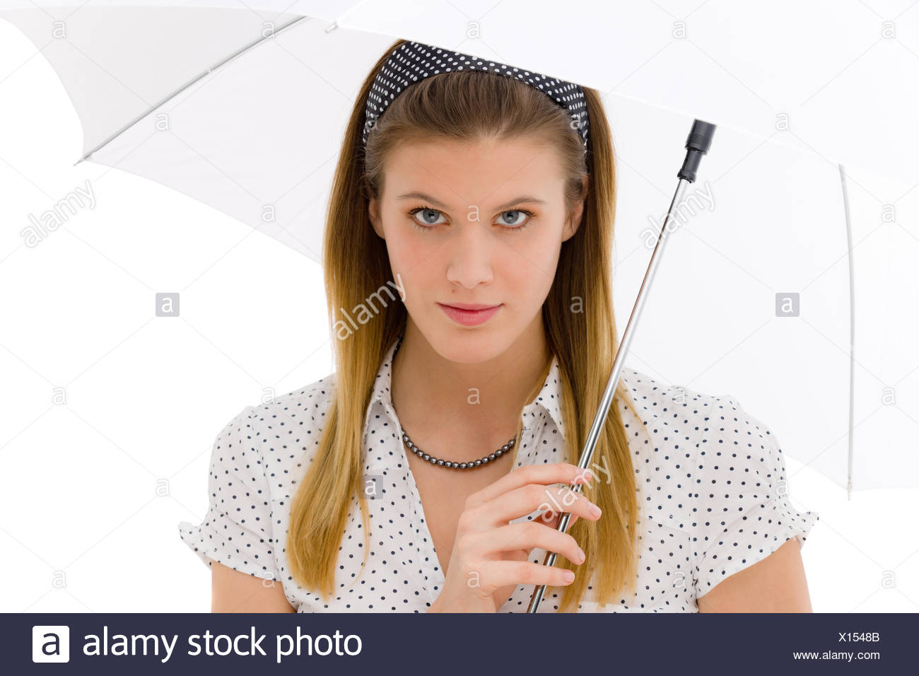designer umbrella woman