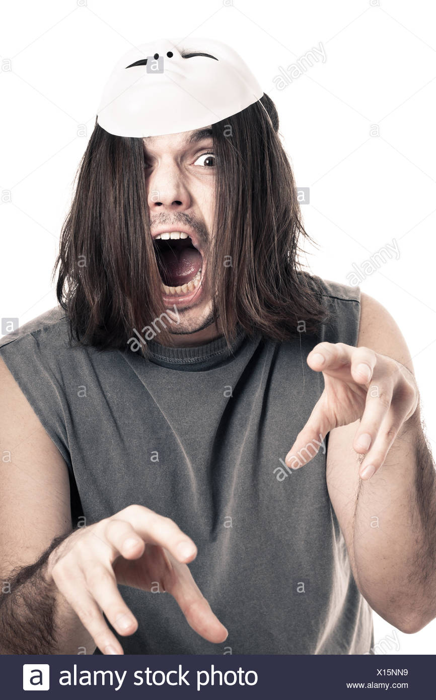 Scary Creepy Horror Crazy Man Nightmare Humans Human Beings People Stock Photo Alamy