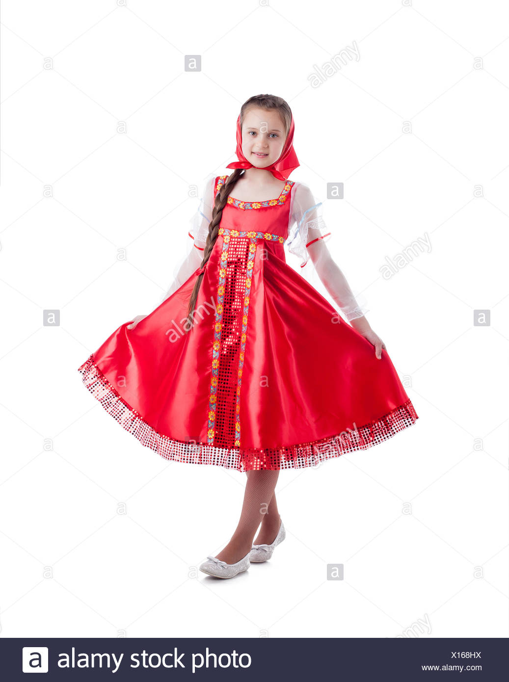 little girl in sundress