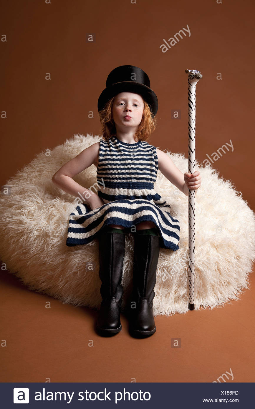 child's top hat and cane
