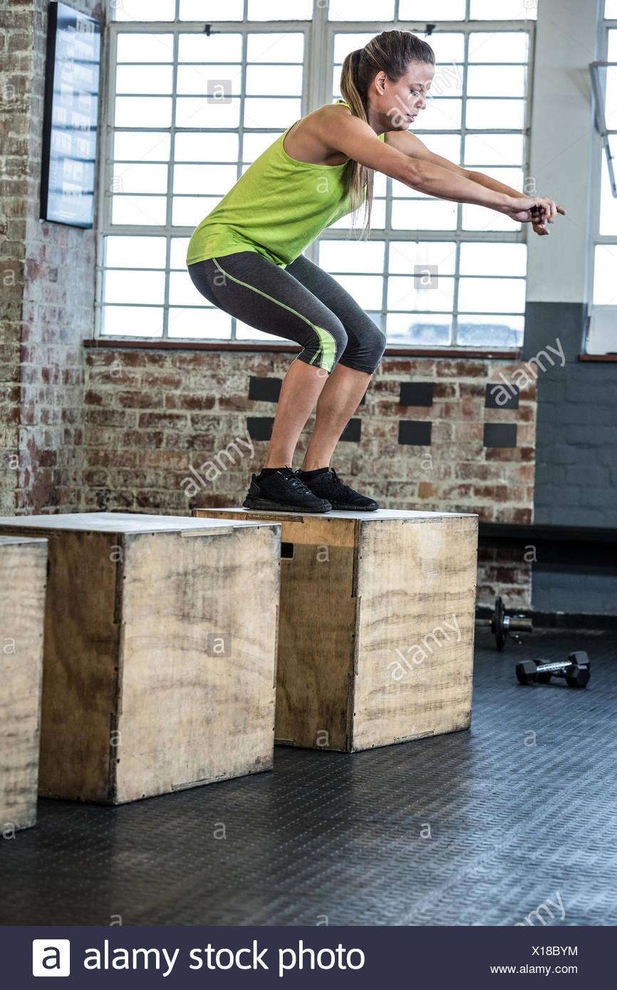 Squat Jump High Resolution Stock Photography And Images Alamy