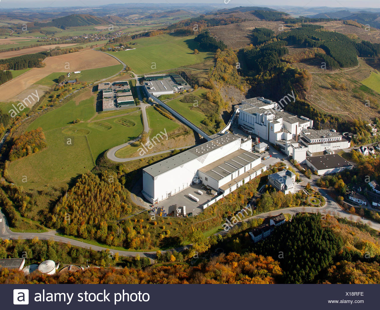 Aerial Photo Veltins Brewery Grevenstein Meschede Sauerland North Rhine Westphalia Germany Europe Stock Photo Alamy