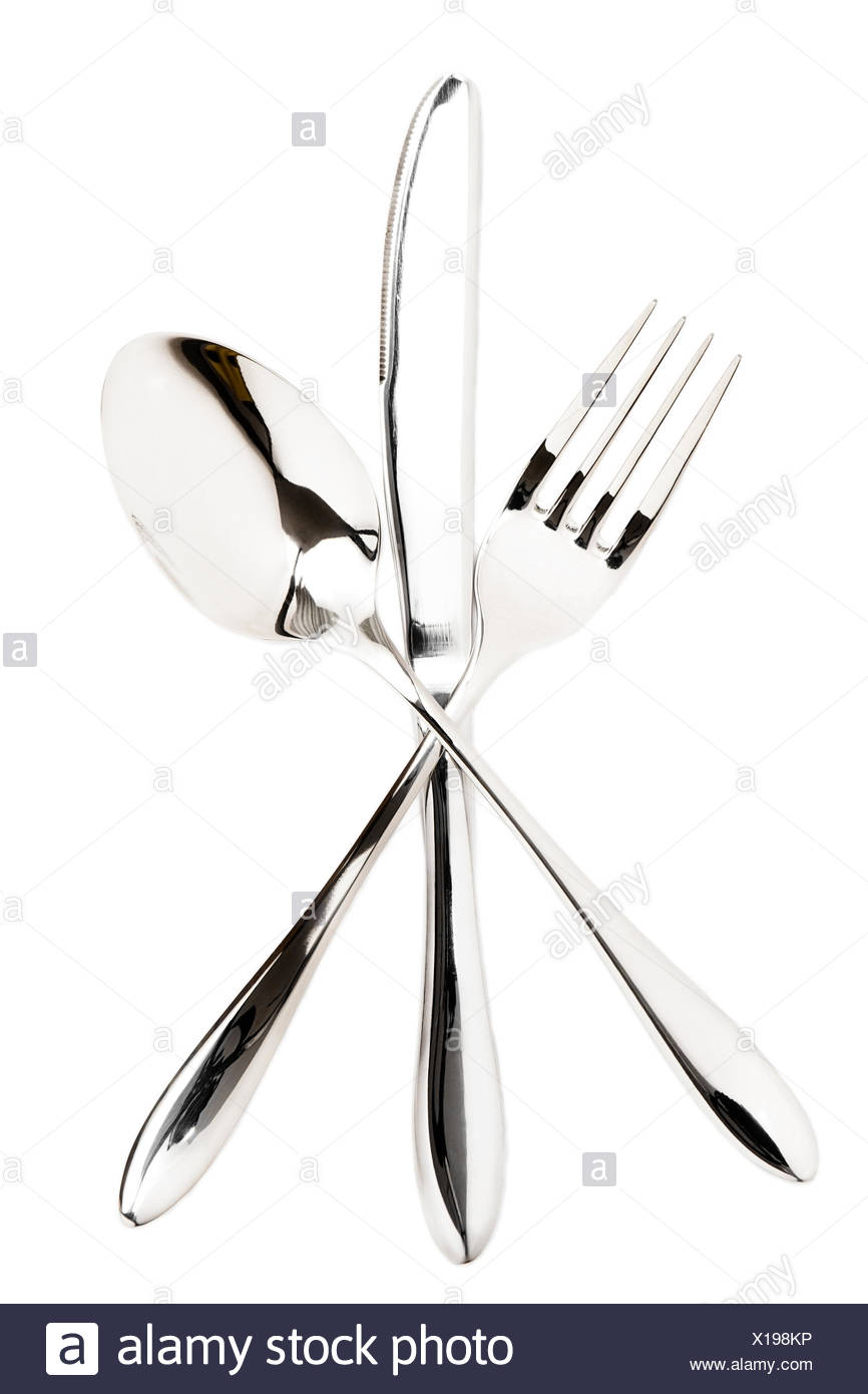 Crossed Fork And Spoon High Resolution Stock Photography and Images Alamy