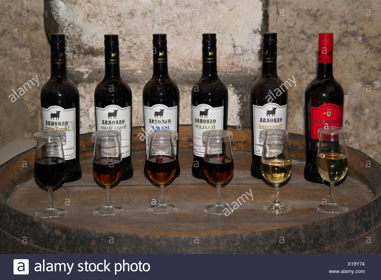 Andalusia Spain Europe Sherry Osborne Inside Costa De La Luz El Puerto De Santa Maria Bottle Alcohol Food Nobody Stock Photo Alamy