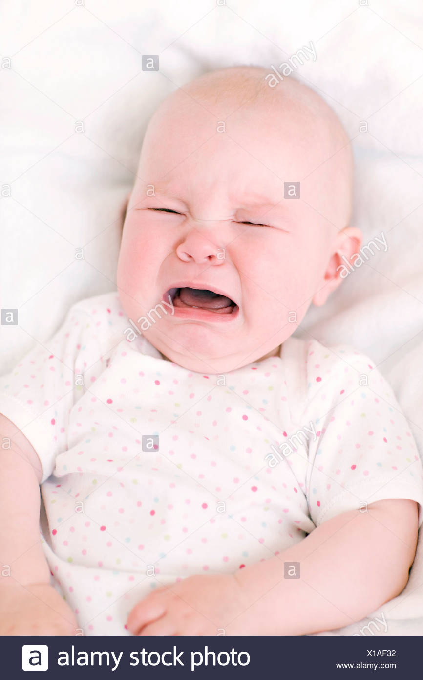7 month old baby crying