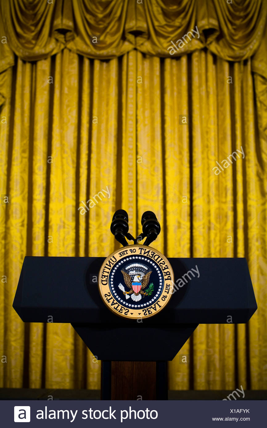 The East Room Of The White House Is Prepared For An Event With The