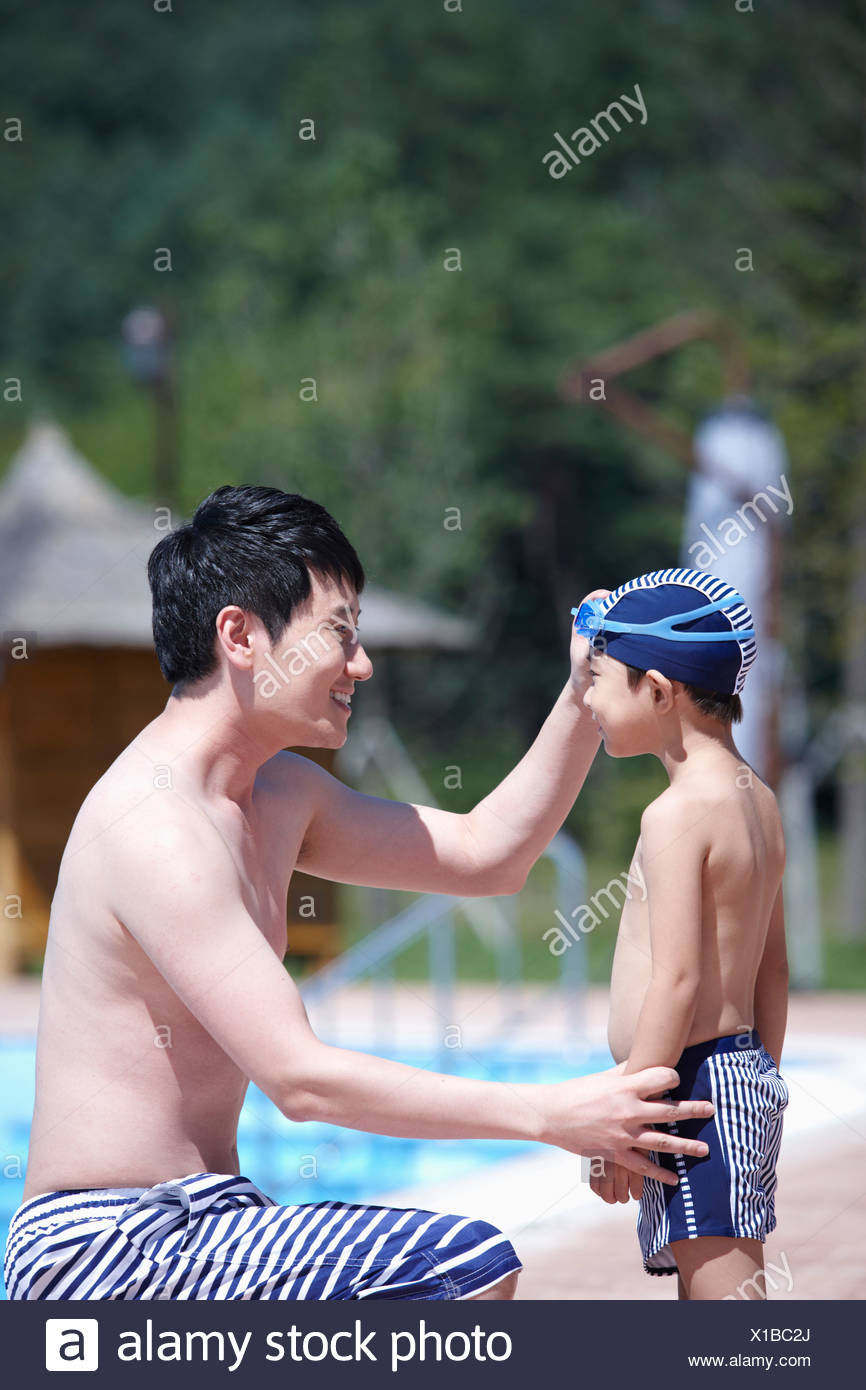 father and son bathing suits