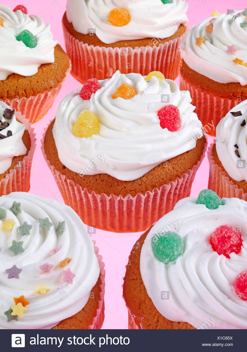 Selection Of Cupcakes Stock Photo 276248838 Alamy