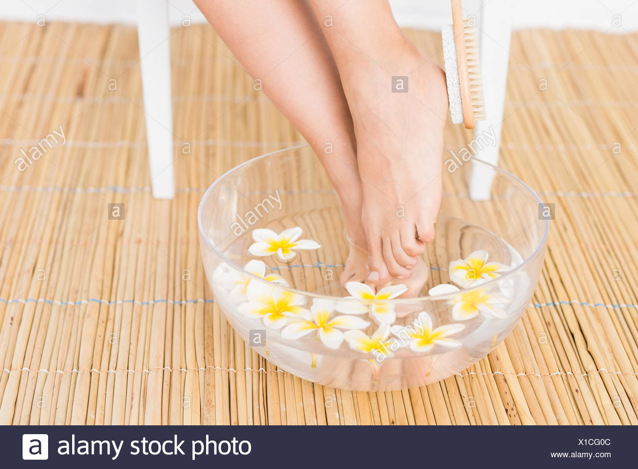 Washing Feet Woman High Resolution Stock Photography and Images Alamy