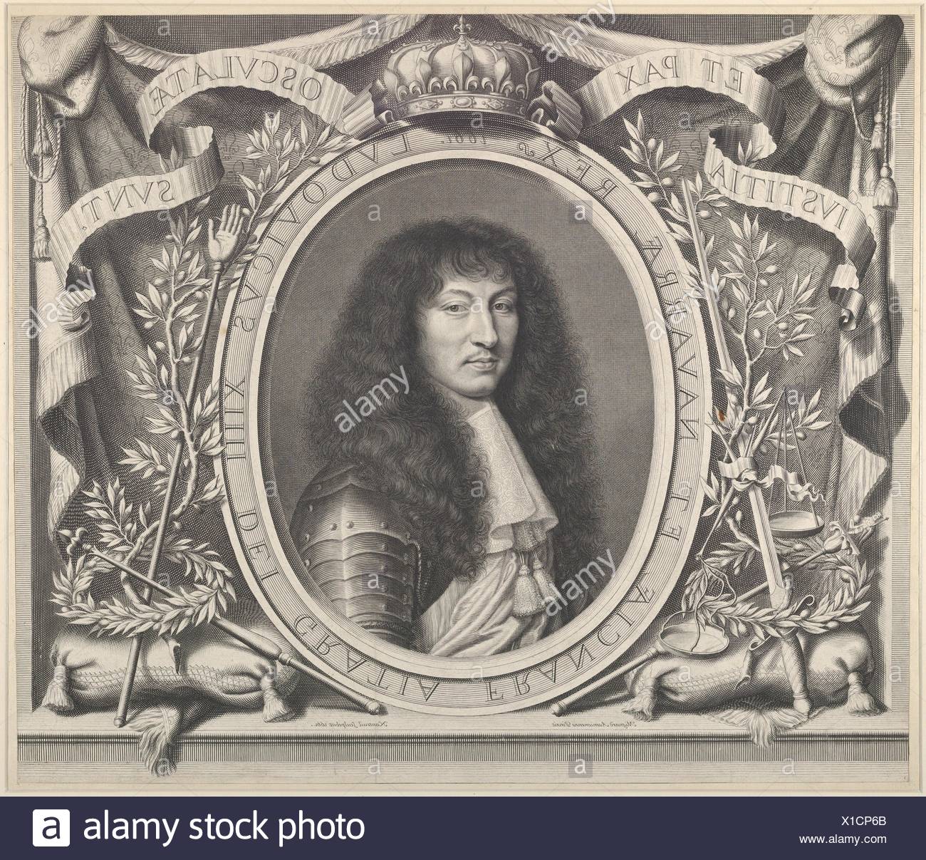 Artist: Robert Nanteuil (French, Reims 1623-1678 Paris); Artist: After Pierre Mignard (French, Troyes 1612-1695 Paris); Date: 1661;