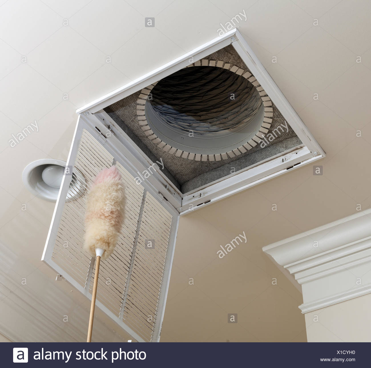 Dusting Vent For Air Conditioning Filter In Ceiling Stock