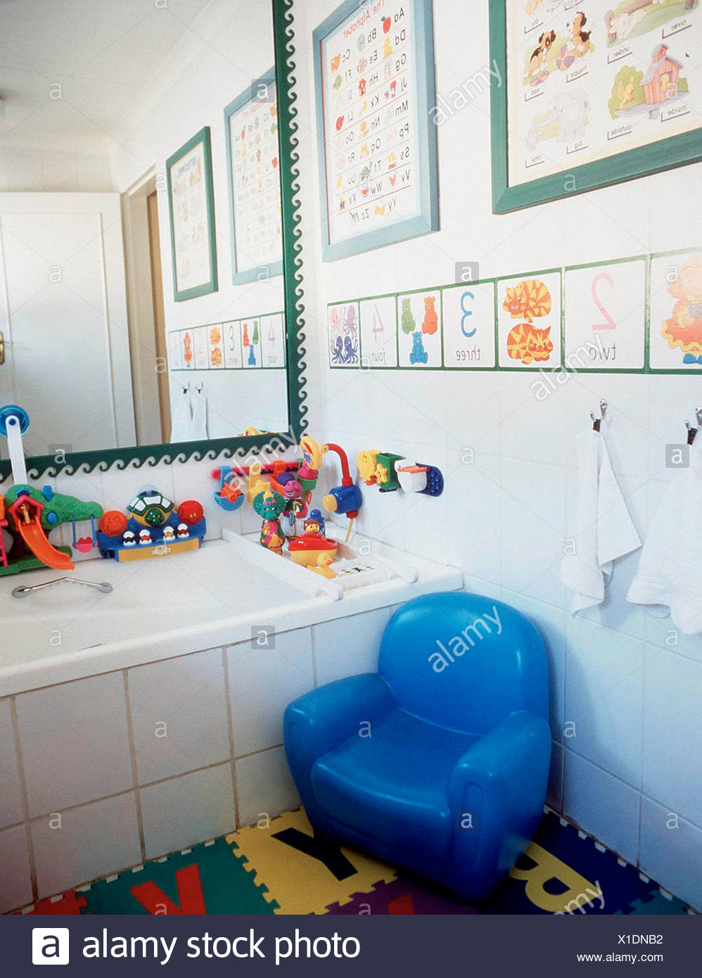 Transform A Small Space Decorate The Bathrroma Child Using Framed