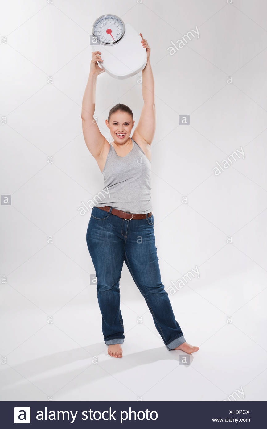 Young Chubby Woman Smiling Stock Photos Young Chubby Woman