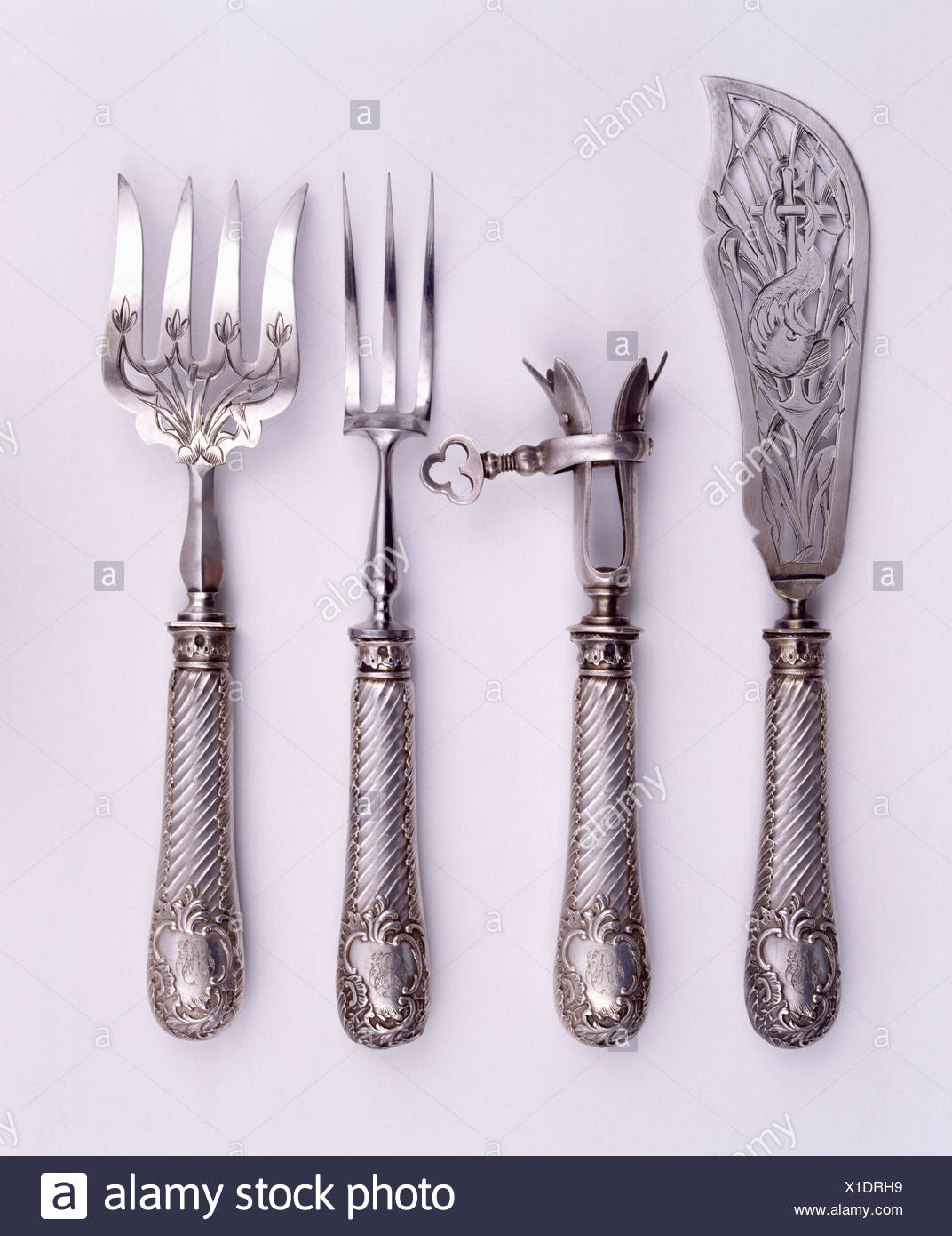 fish knives and forks antique