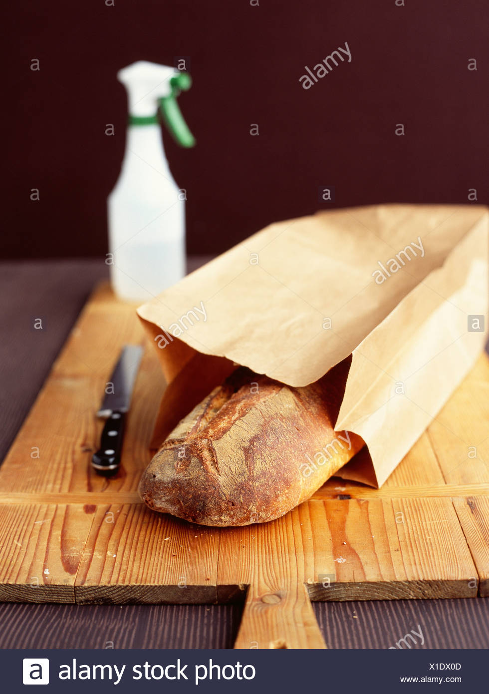 Loaf Bread In Paper Bag Stock Photos & Loaf Bread In Paper Bag Stock