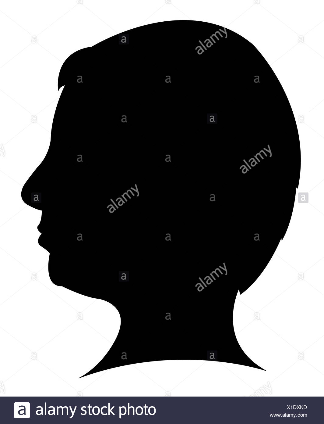 Download Silhouette Woman Head Vector High Resolution Stock ...