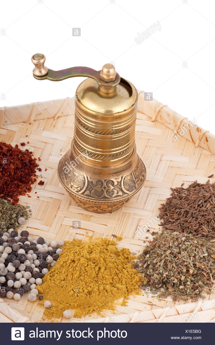 Download Spice Mill Made Of Brass Stock Photo Alamy Yellowimages Mockups