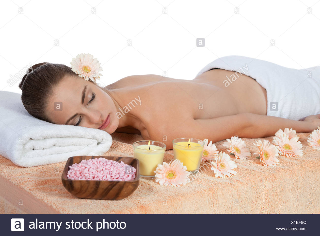Young Attraktve Woman Gets A Hot Stone Massage Young Attraktve Woman Gets A Hot Stone Massage