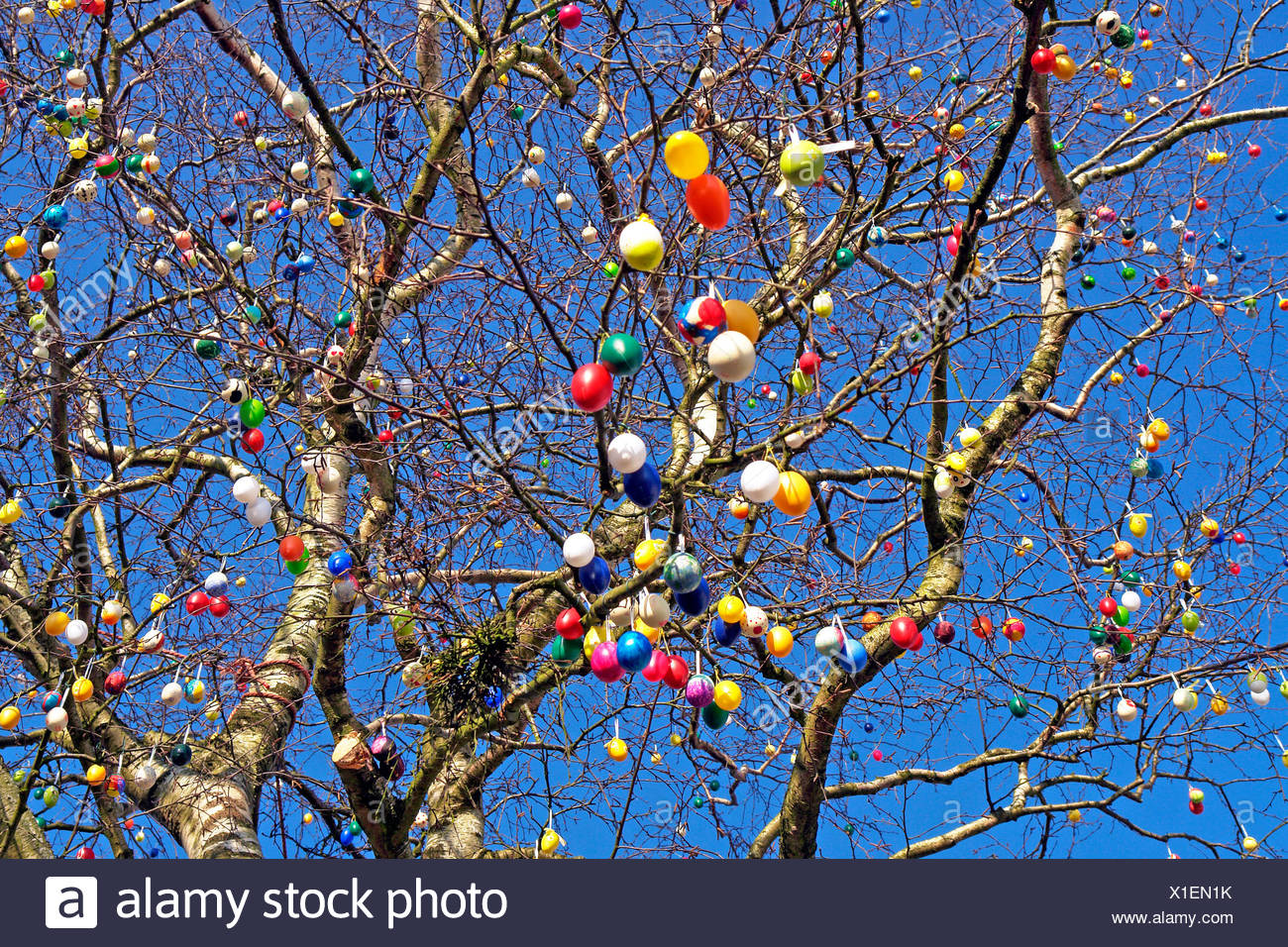 Easter Egg Tree Germany Stock Photos & Easter Egg Tree Germany Stock