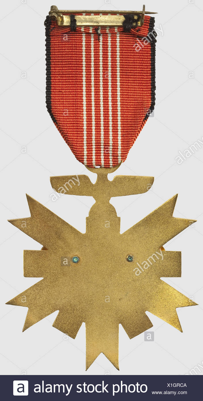 A German Olympic Games Decoration 2nd Class Gilt Non Ferrous