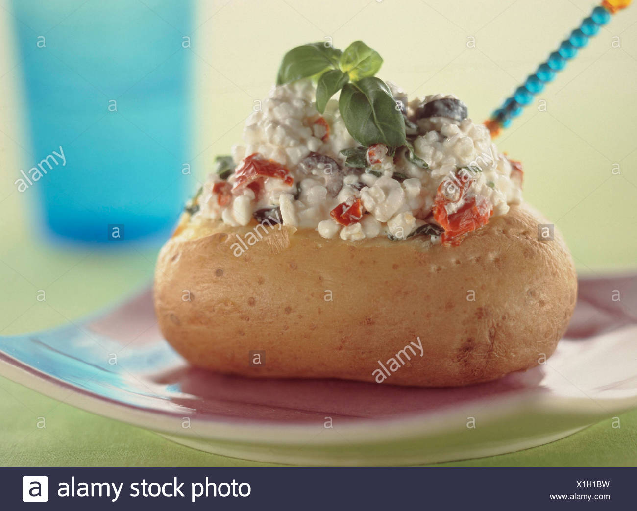 Light Lunches Baked Potato Italian Cottage Cheese Of Sundried