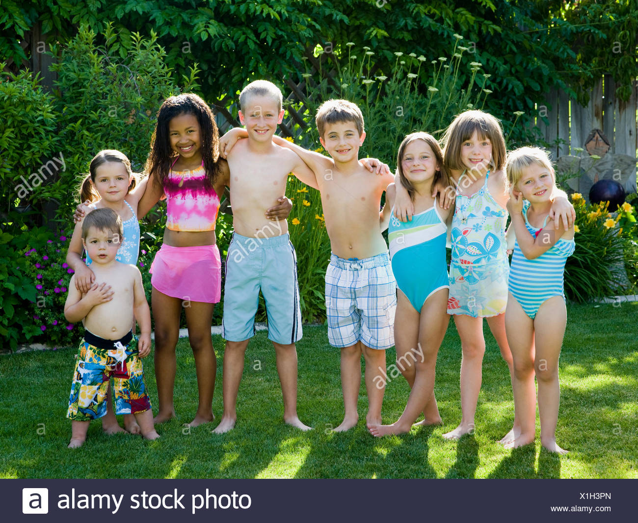 children in swimsuits