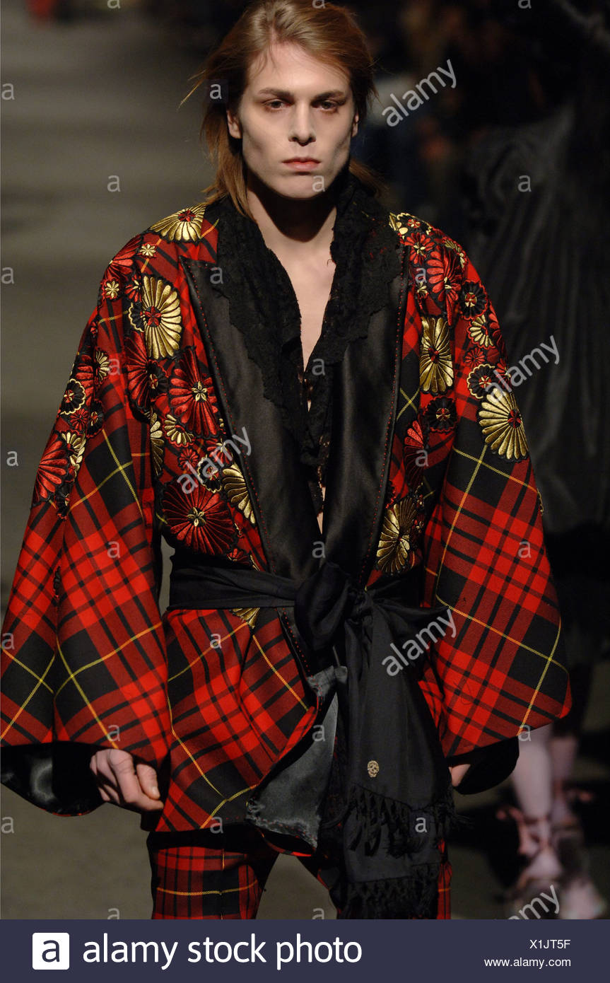 Alexander Mcqueen Menswear Milan A W Blonde Male Long Hair Wearing