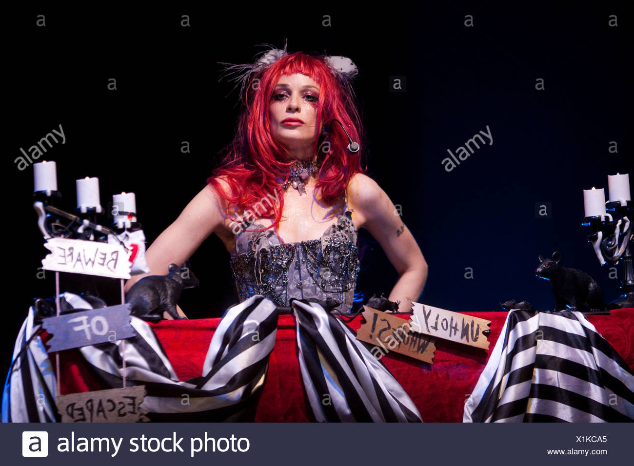 American Musician Lyricist Songwriter Singer And Author Emilie Autumn Performing Live At Her Only Swiss Concert In Club Haer Stock Photo Alamy