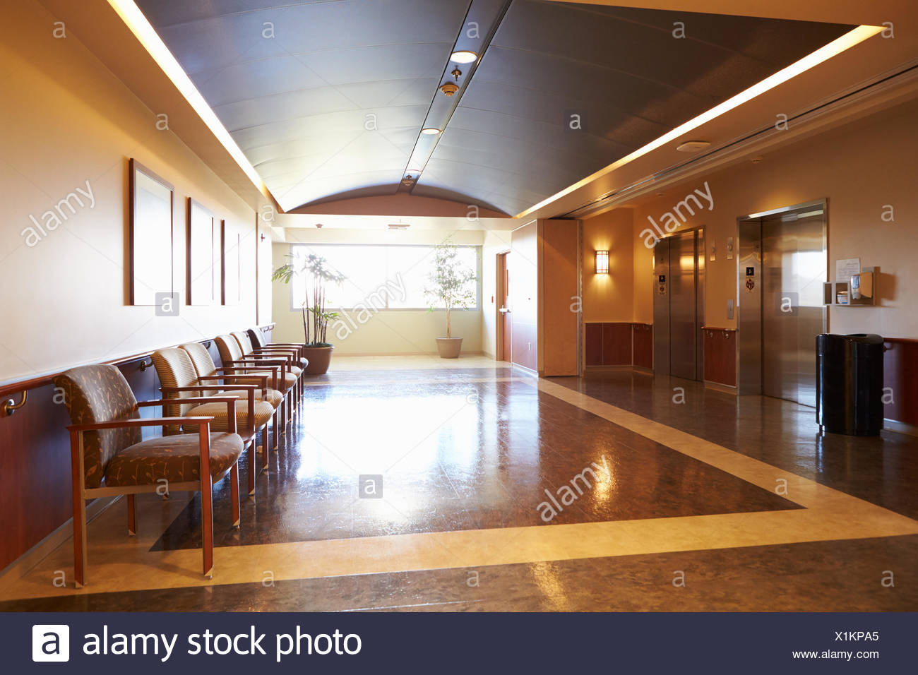 Empty Waiting Room In Modern Hospital Stock Photo 276415165