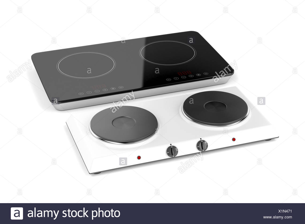 Double Hot Plate And Induction Cooktop Stock Photo 276444869 Alamy