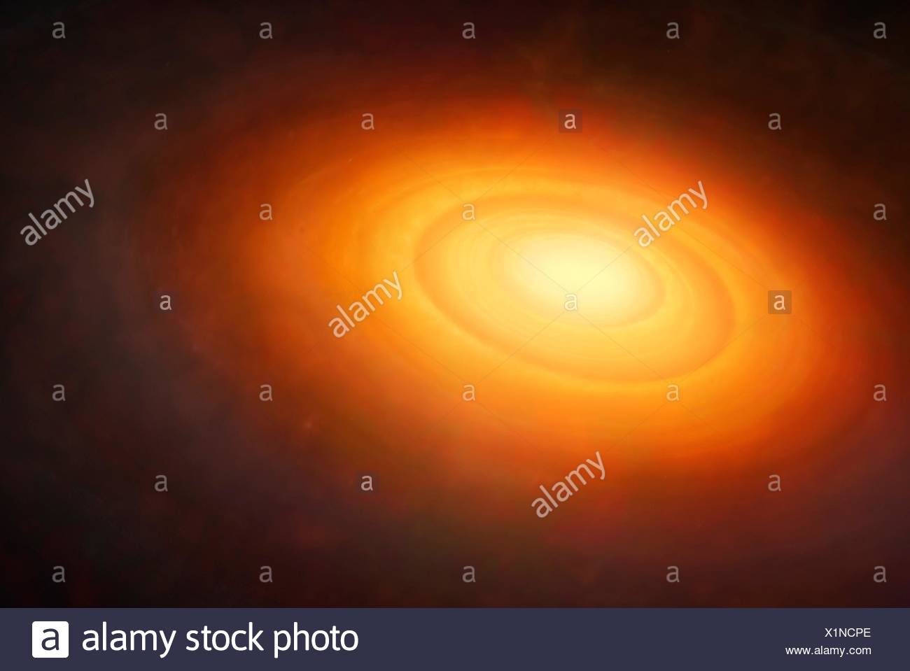 Solar System Formation Illustration Of The Primordial