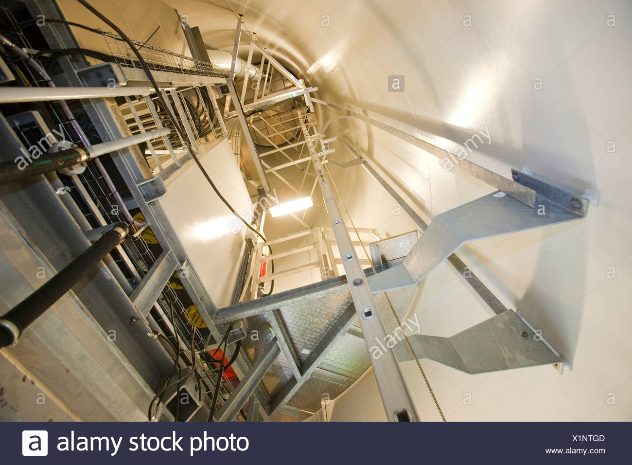 The Inside Of A Siemens Offshore Wind Turbine Tower Destined For