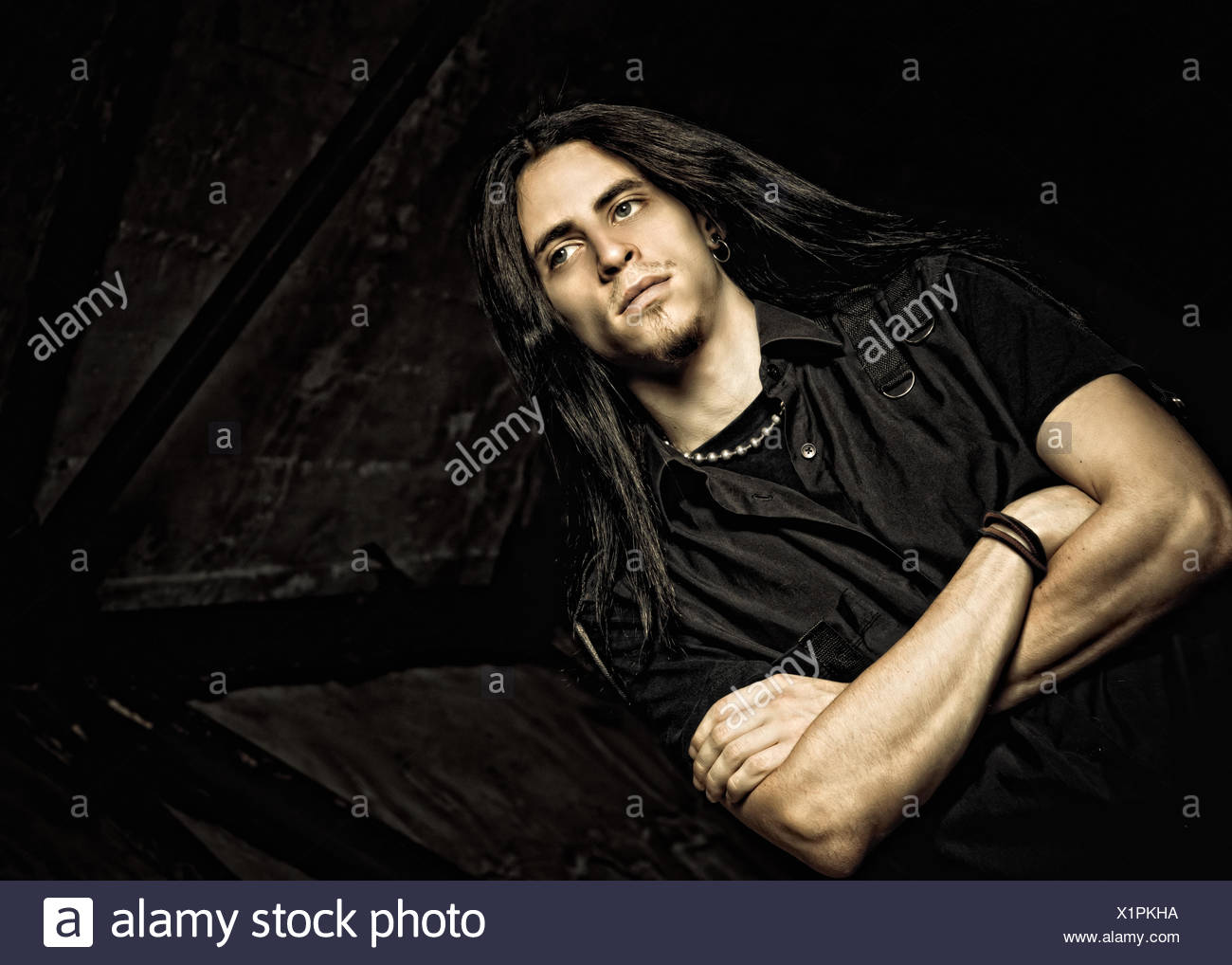Handsome Man Long Dark Hair High Resolution Stock Photography And Images Alamy Handsome Man Long Dark Hair High Resolution Stock Photography And Images Alamy