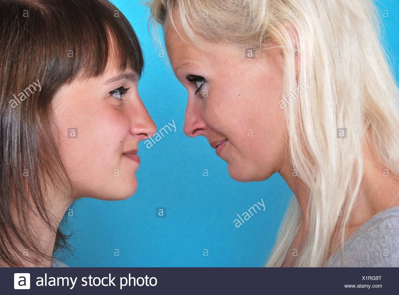 Complicity between mother and daughter. Stock Photo