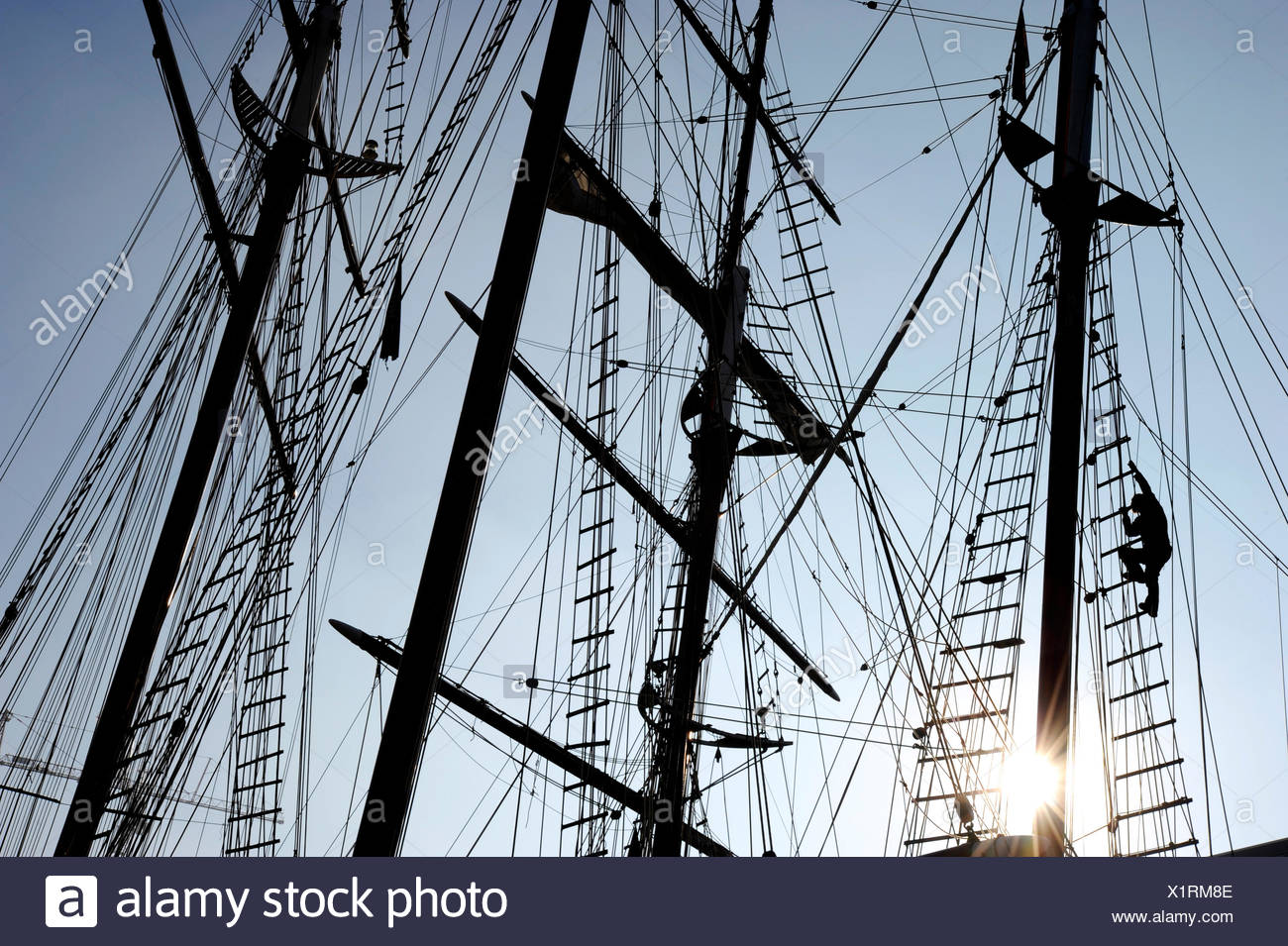 Ship Climbing Rigging Climbing Sailor High Resolution Stock Photography and Images - Alamy