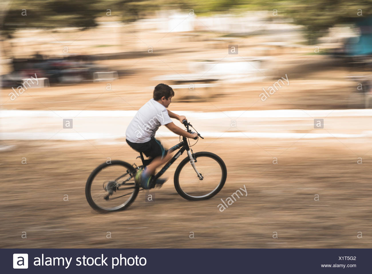 pedaling a bicycle