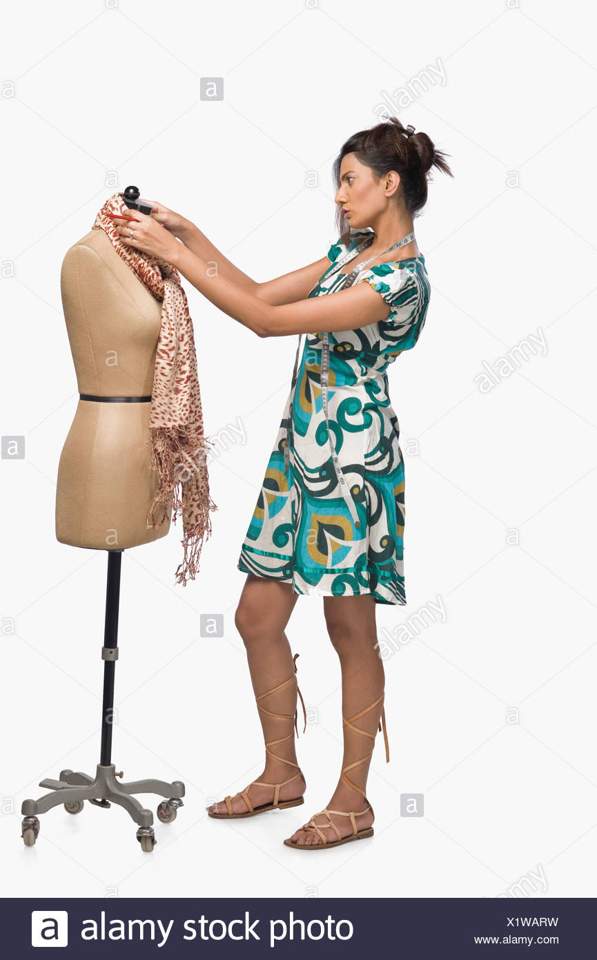 Hair Bun Dress Cut Out Stock Images Pictures Alamy