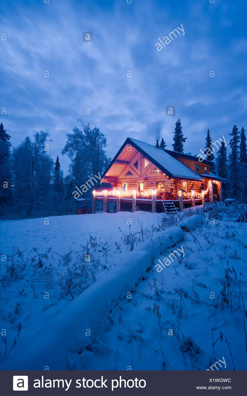 Fairbanks Alaska Cabin Stock Photos Fairbanks Alaska Cabin Stock
